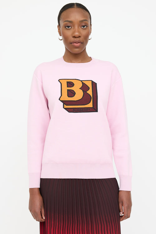 Burberry Wool Knit Logo Sweater