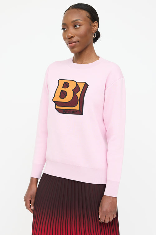 Burberry Wool Knit Logo Sweater