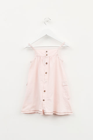 Burberry Kids Pink Button Dress