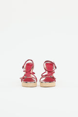 Burberry Espadrille Wedge Sandal
