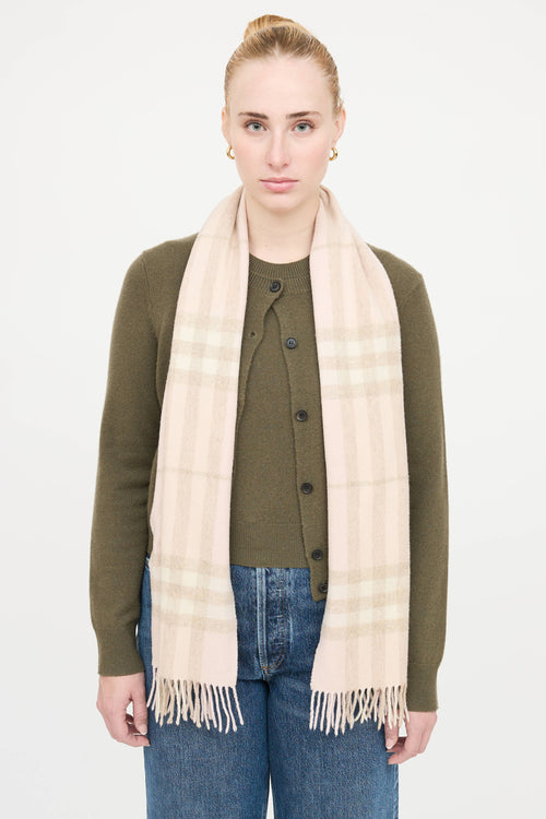 Burberry Cashmere Nova Check Scarf
