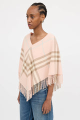 Burberry Wool Plaid Poncho