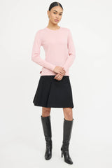 Burberry Wool Check Panel Sweater