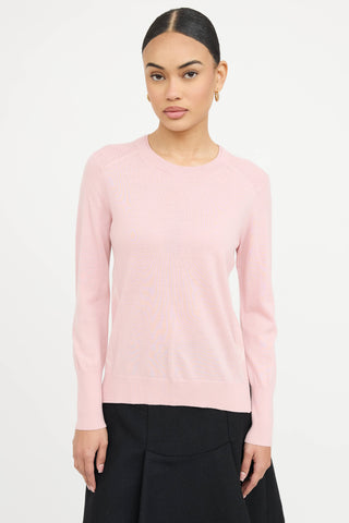 Burberry Wool Check Panel Sweater