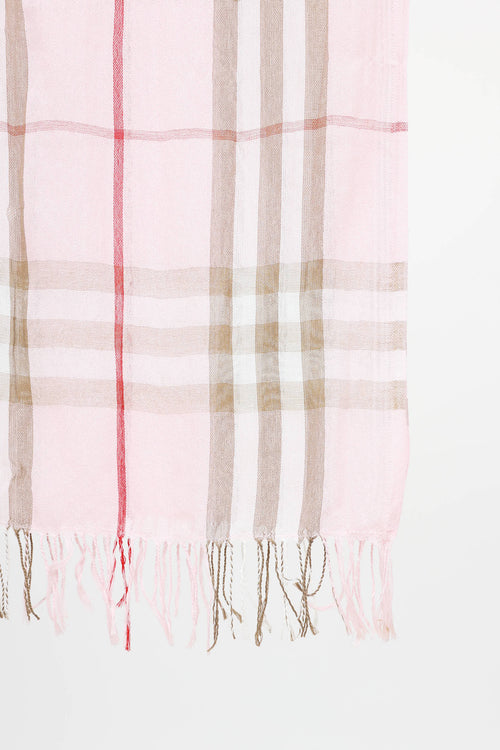 Burberry House Check Gauze Scarf