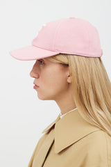 Burberry Pink & White TB Logo Hat