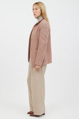 Burberry Pink Wool Blazer