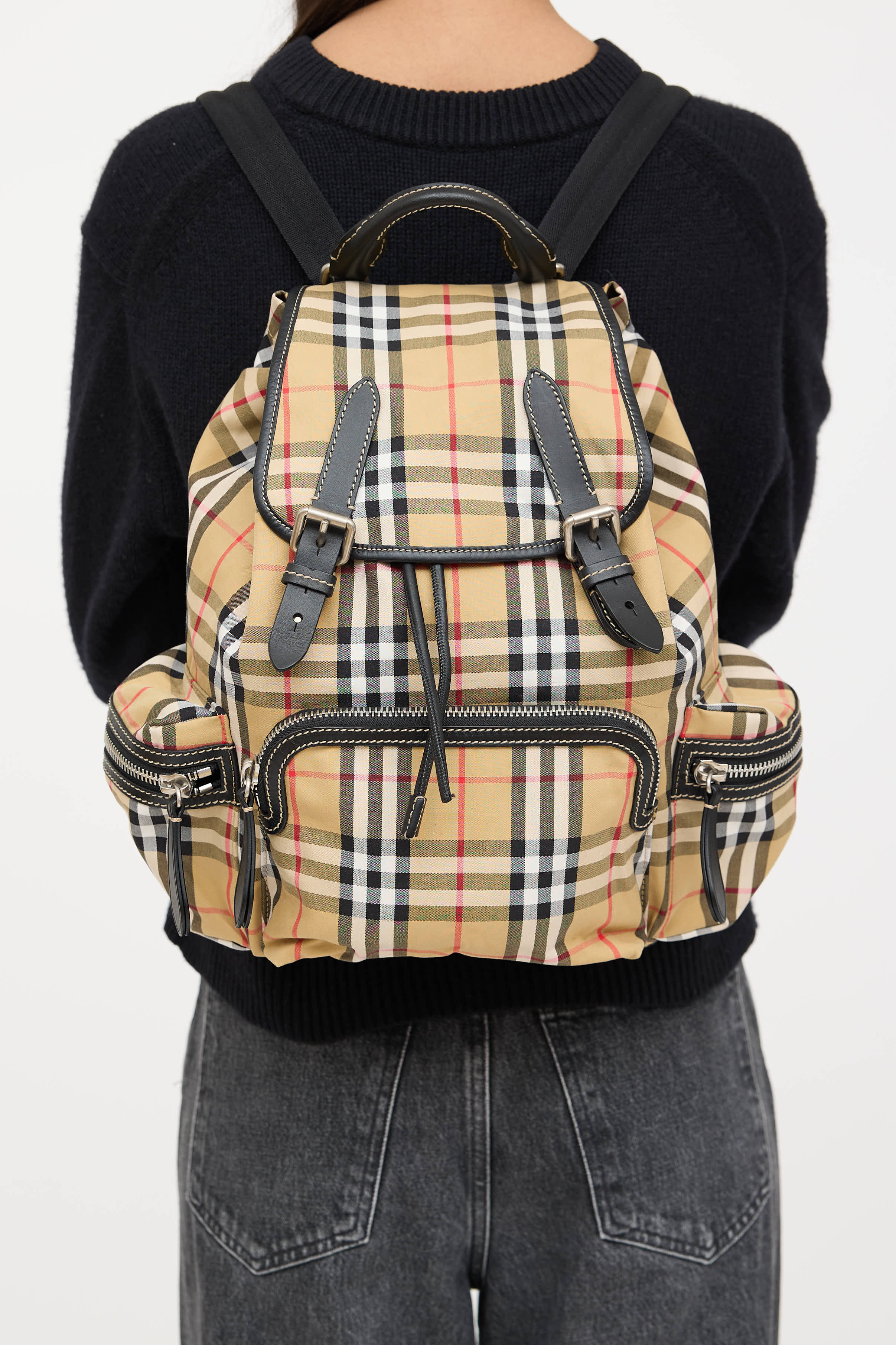 burberry small vintage check and leather backpack Burberry // Nova Check Backpack – VSP Consignment