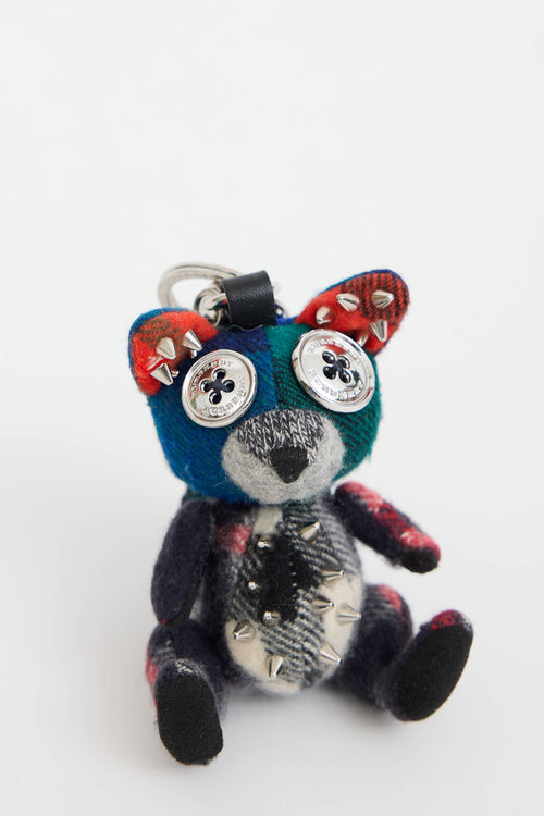 Burberry Studded Check Charm