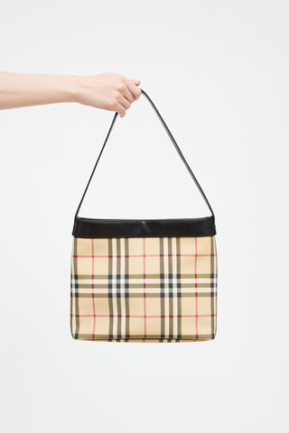 Burberry Beige & Black Nova Check Tote