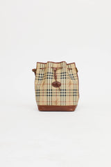 Burberry Haymarket Bucket Bag