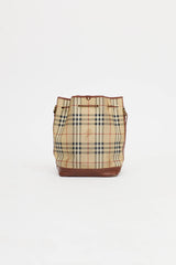 Burberry Haymarket Bucket Bag