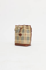 Burberry Haymarket Bucket Bag