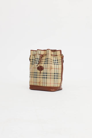 Burberry Haymarket Bucket Bag