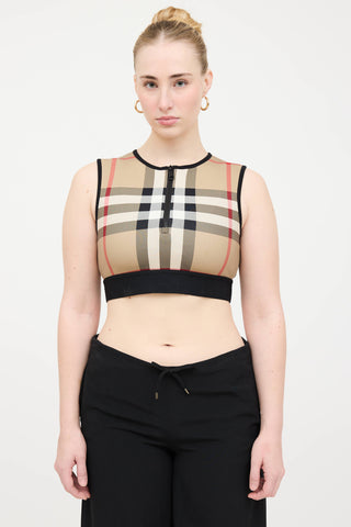 Burberry Vintage Check Zip Top