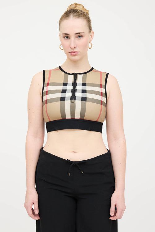 Burberry Vintage Check Zip Top