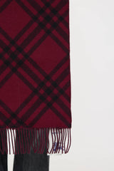 Burberry Cashmere Novacheck Logo Scarf