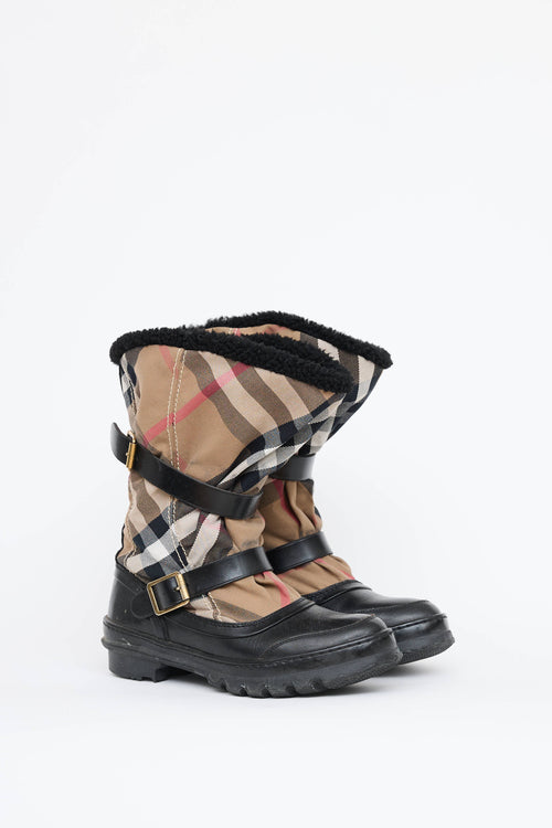 Burberry House Check Lined Boot