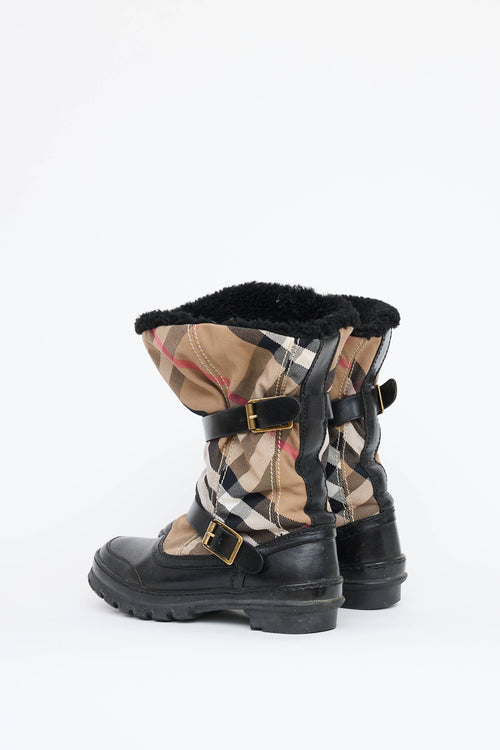 Burberry House Check Lined Boot