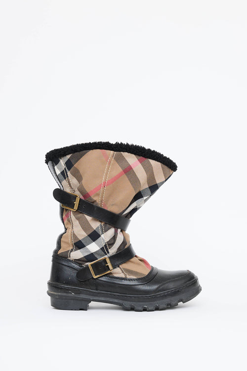 Burberry House Check Lined Boot