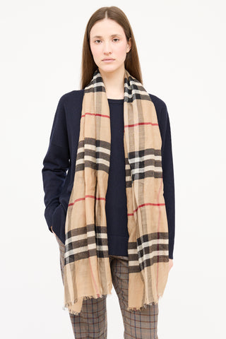 Burberry Nova Check Woven Scarf