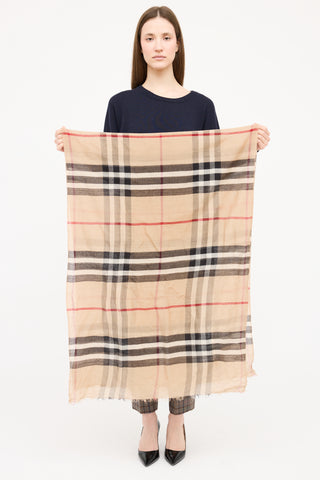 Burberry Nova Check Woven Scarf