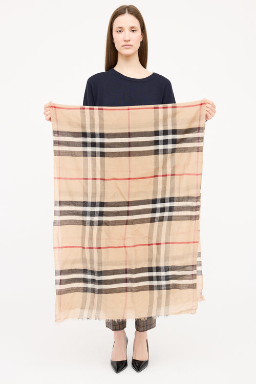 Burberry Nova Check Woven Scarf