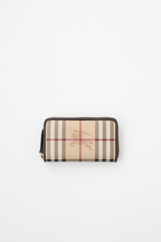 Burberry Haymarket Check Zip Wallet