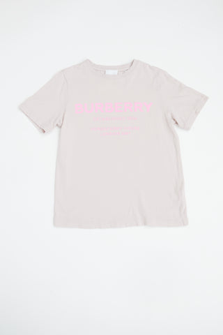 Burberry Pink Chest Logo T-shirt