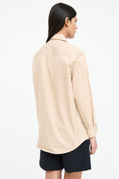 Burberry Poplin Half Zip Shirt