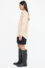 Burberry Poplin Half Zip Shirt