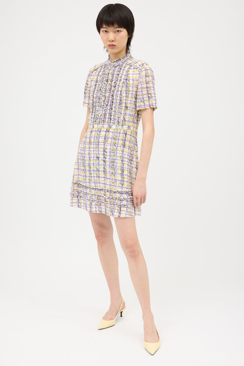 Burberry Printed Ruffle Dress