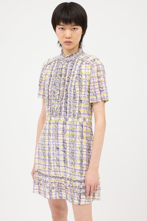 Burberry Printed Ruffle Dress