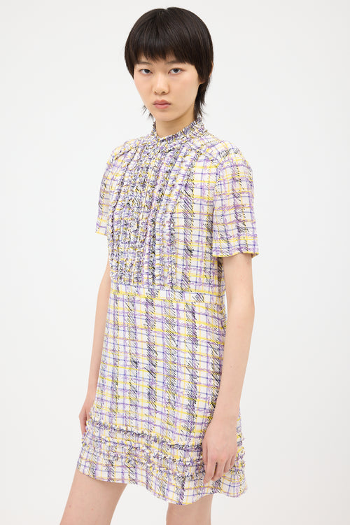 Burberry Printed Ruffle Dress