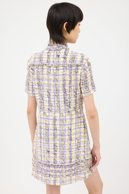 Burberry Printed Ruffle Dress