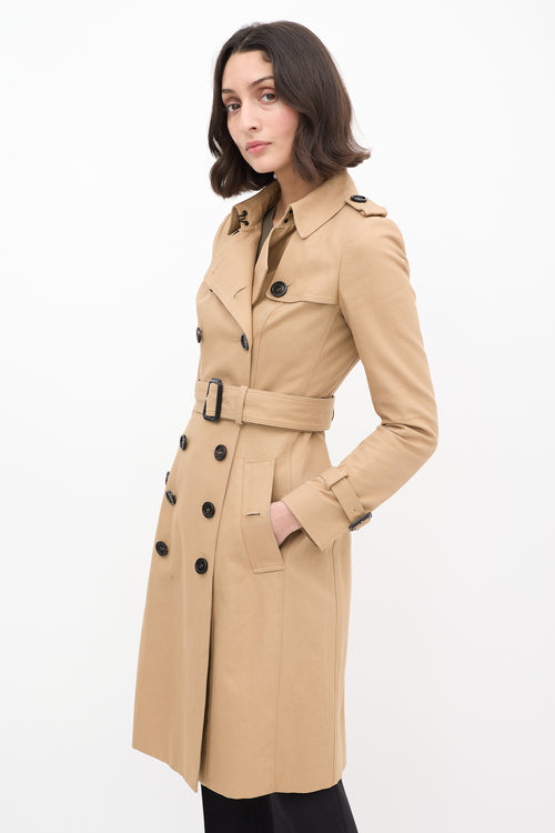 Burberry Prorsum Brown Double Breasted Belted Coat