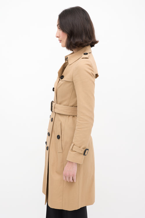 Burberry Prorsum Brown Double Breasted Belted Coat