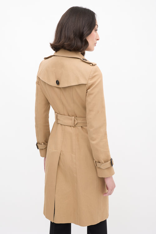 Burberry Prorsum Brown Double Breasted Belted Coat