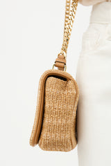 Burberry Raffia Lola Shoulder Bag