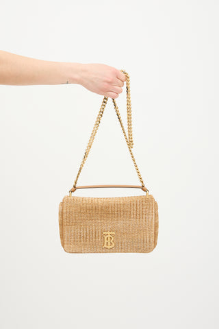 Burberry Raffia Lola Shoulder Bag