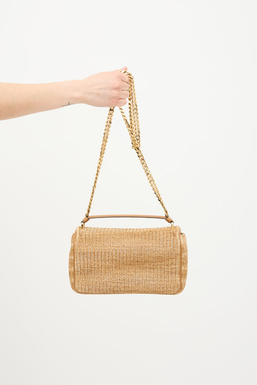 Burberry Raffia Lola Shoulder Bag