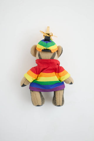 Burberry Rainbow Coat Thomas Bear Keychain