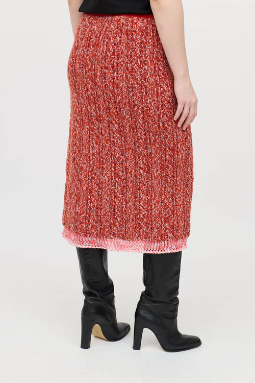 Burberry Panel Knit Maxi Skirt