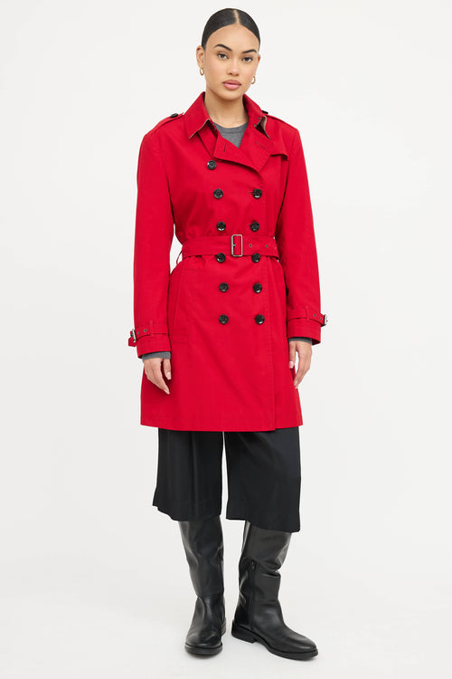Burberry Brit Double Breasted Trench Coat