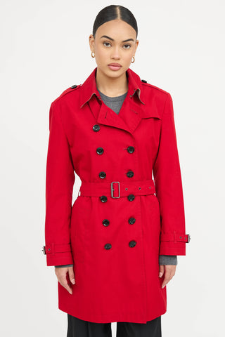 Burberry Brit Double Breasted Trench Coat