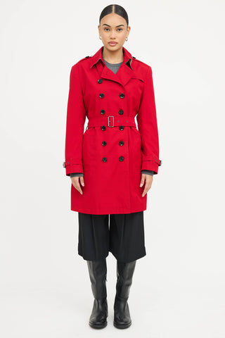 Burberry Brit Double Breasted Trench Coat
