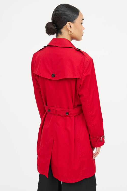 Burberry Brit Double Breasted Trench Coat