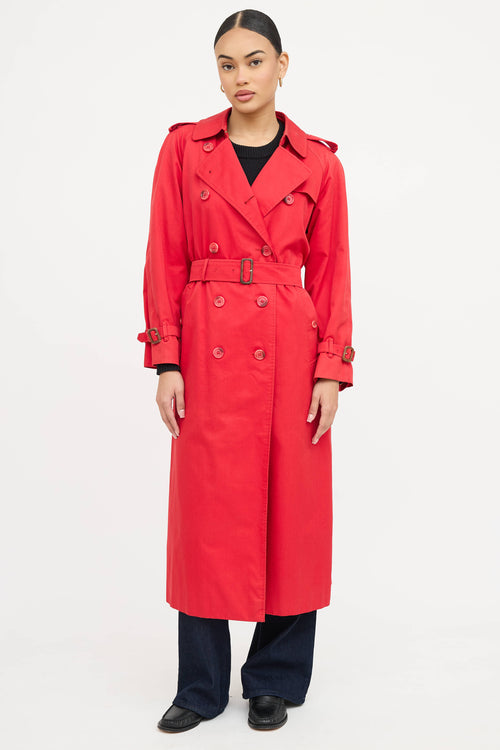 Burberry Double Breasted Trench Coat