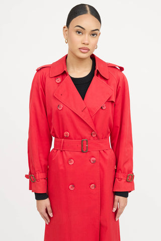 Burberry Double Breasted Trench Coat