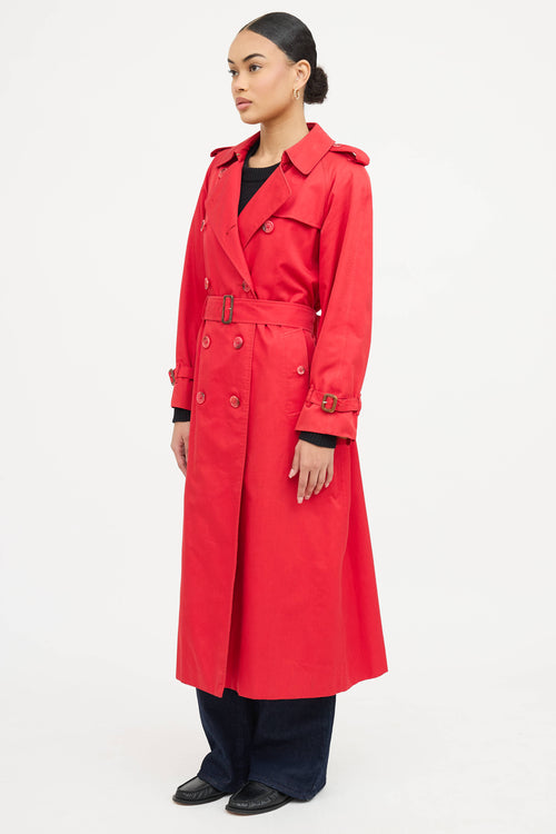 Burberry Double Breasted Trench Coat